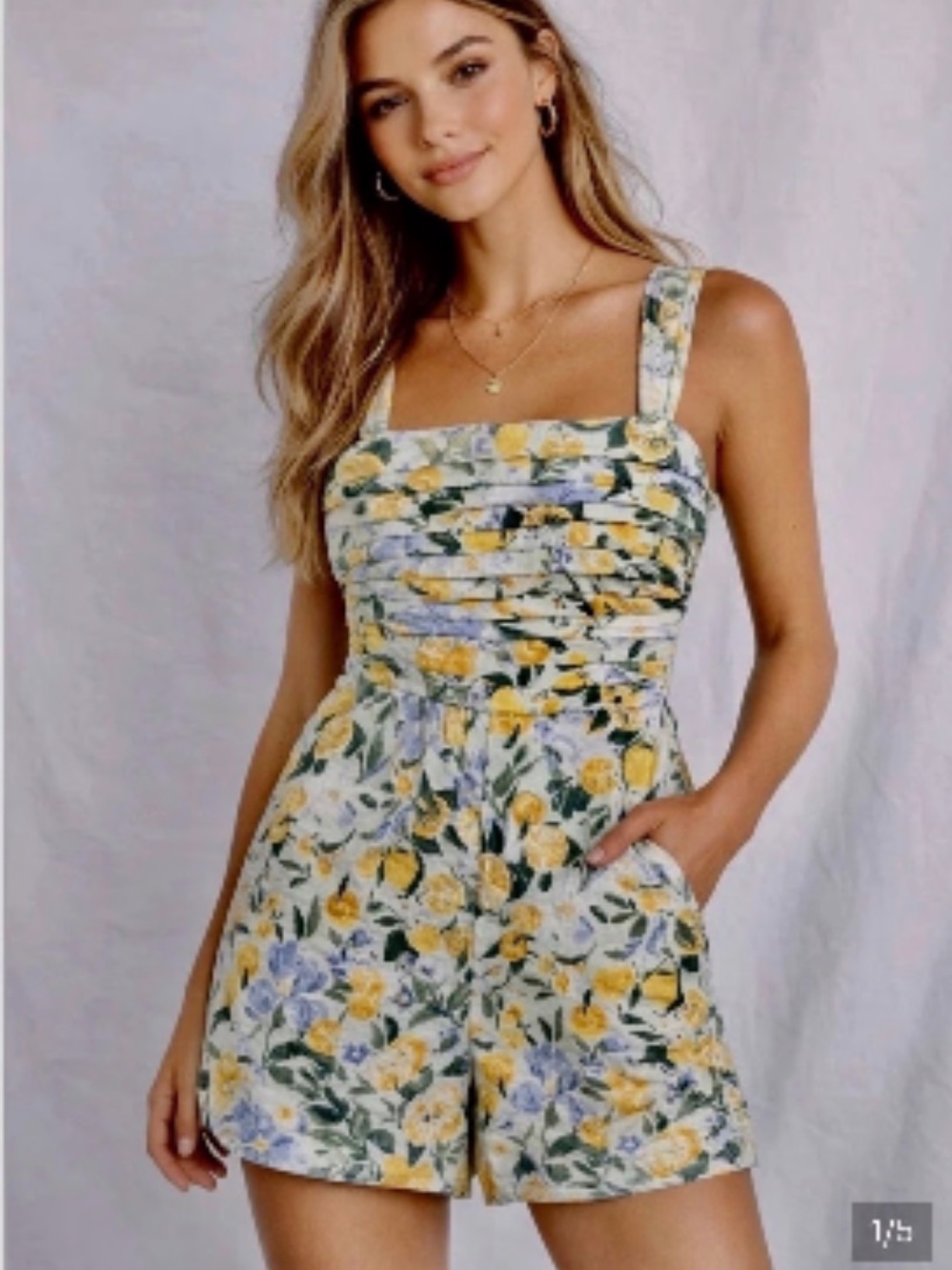 Abercrombie and Fitch Emerson Lemon Romper